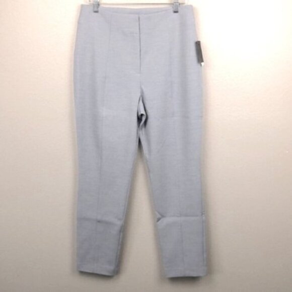 Cooper St Bordeaux Crop Pants Flat Front Slim Straight Trousers Light Blue NEW 6 - Picture 1 of 10